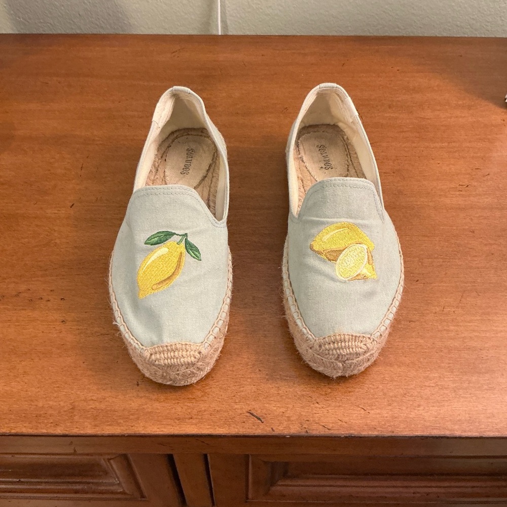 Soludos Lemon Canvas Espadrilles